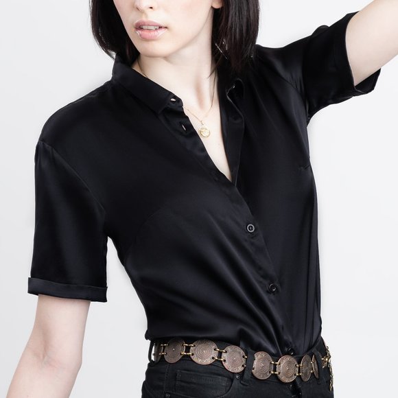 Tops - 100% Silk Shirt
